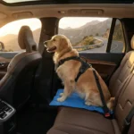 Golden Retriever car travel safety