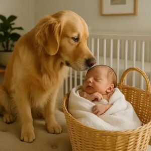 First Meeting: Introducing Golden Retriever to Newborn Successfully